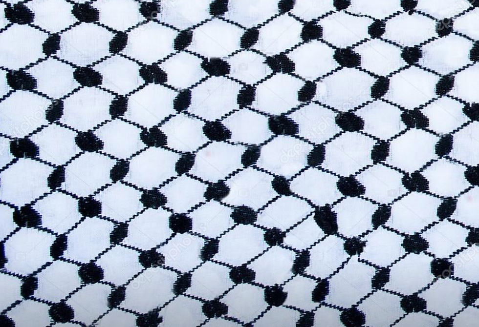 The Fishnet Weave Kufiya Pattern