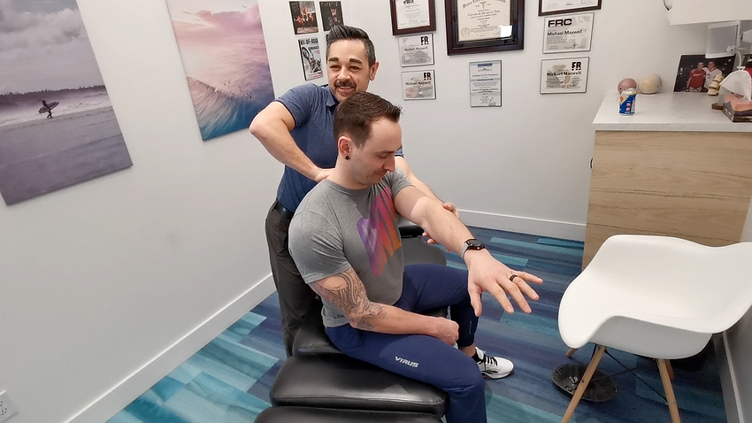 Brandon treating Steve ART Rhomboid