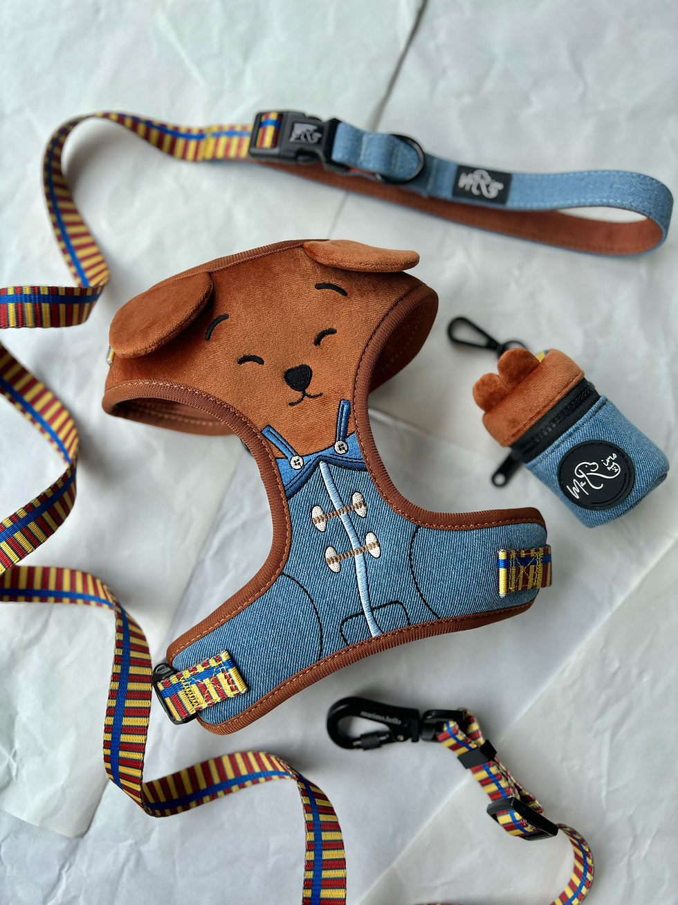 Thumbnail: DENIM BEAR KIGI (MULTIWAY LEASH)