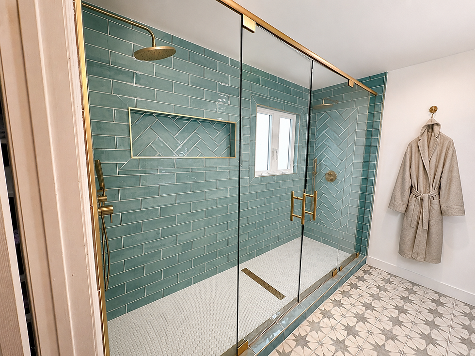 Oversized shower