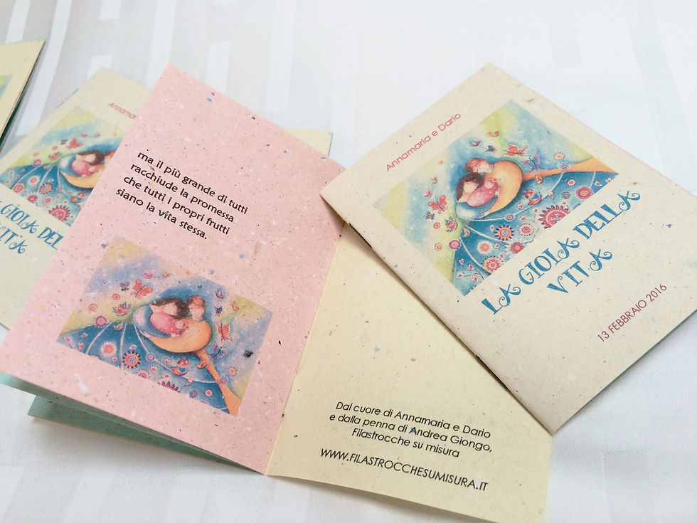 Piccoli libri bomboniera di nozze
