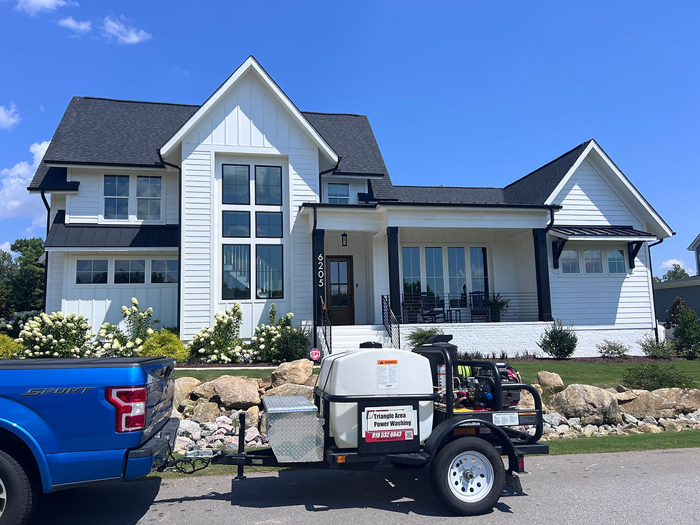 Exterior house washing in Holly Springs NC