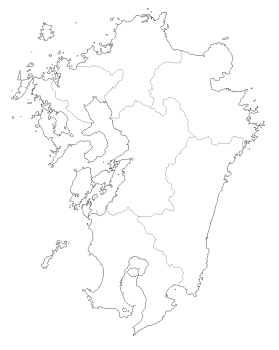 Kyushu map