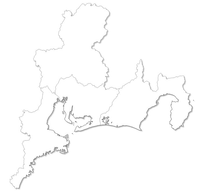 Tokai region map