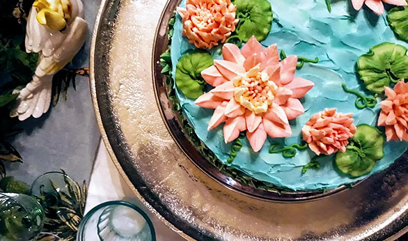 waterlily cake