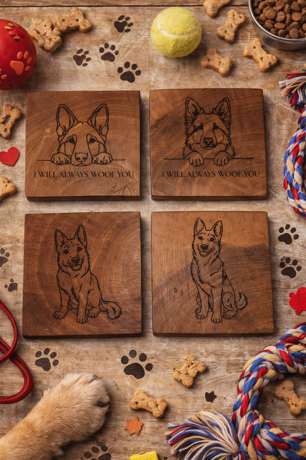 Thumbnail: Custom Dog Coasters 