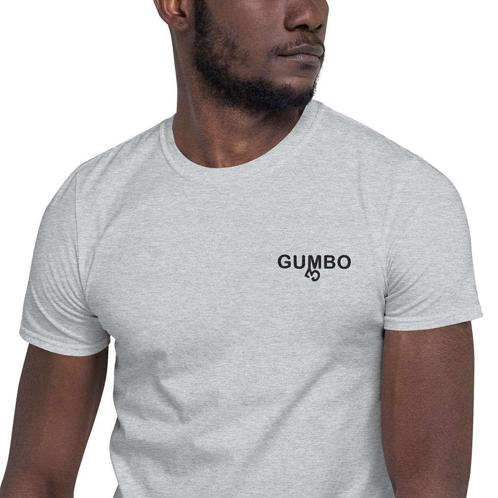 Thumbnail: Gumbo Blk wht tee Short-Sleeve Unisex T-Shirt
