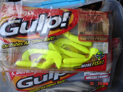 3 inch gulp chartreuse