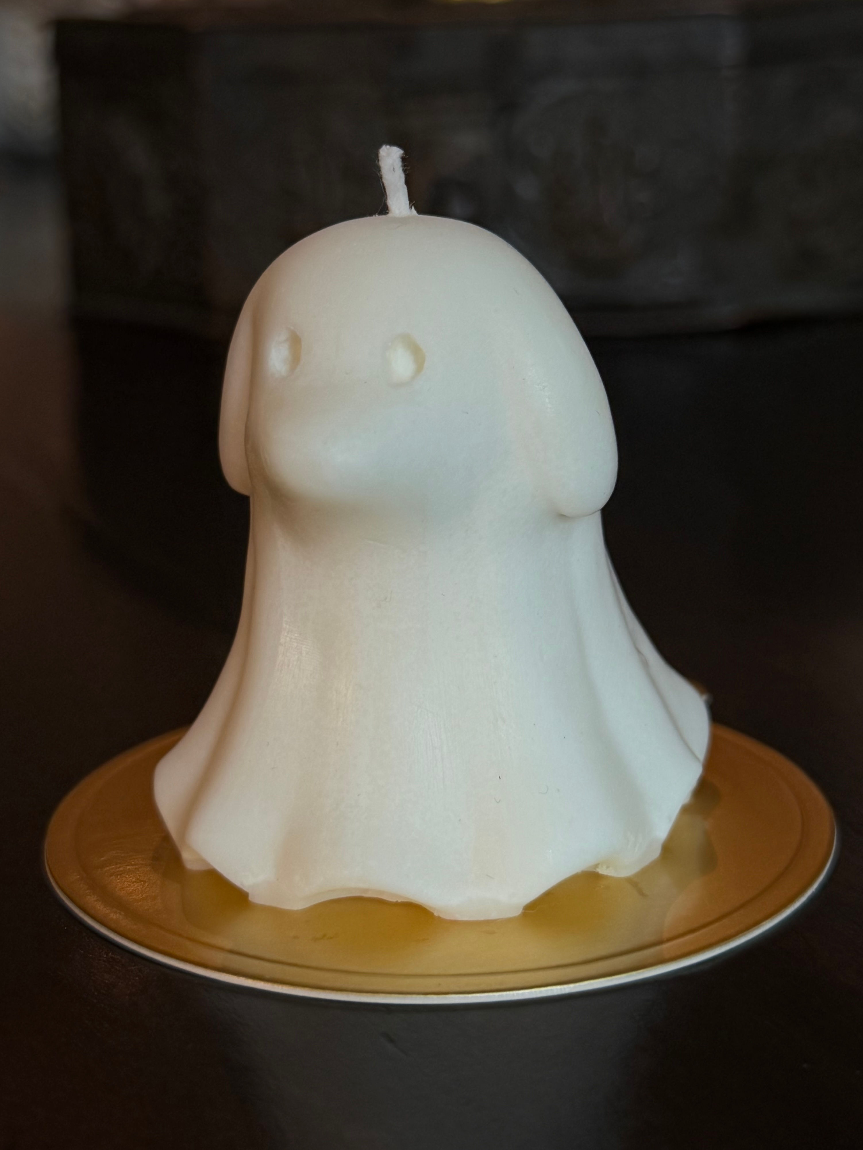 Ghost Puppy Candle - Ivory - Unscented