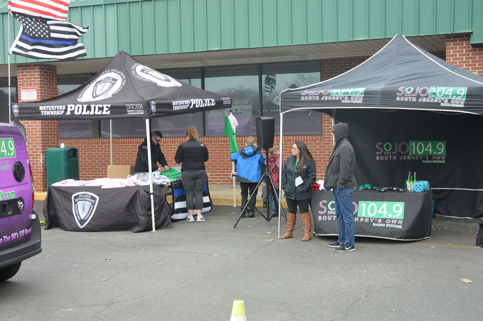 Wide Shot of Police and SoJo 104.9