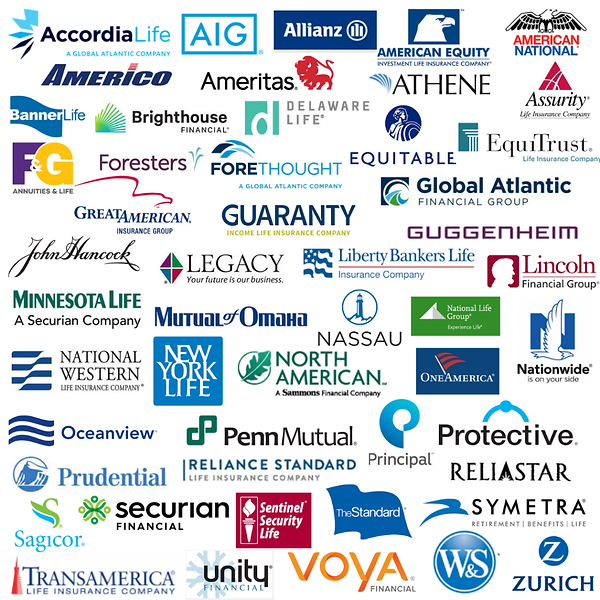 We work with nearly all of the A rated and AA rated insurance carriers across the world.