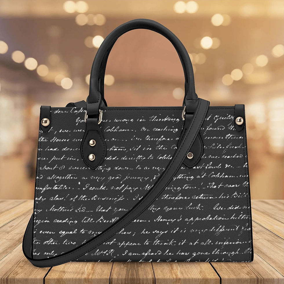 Thumbnail: Jane Austen Quotes Themed PU Handbag