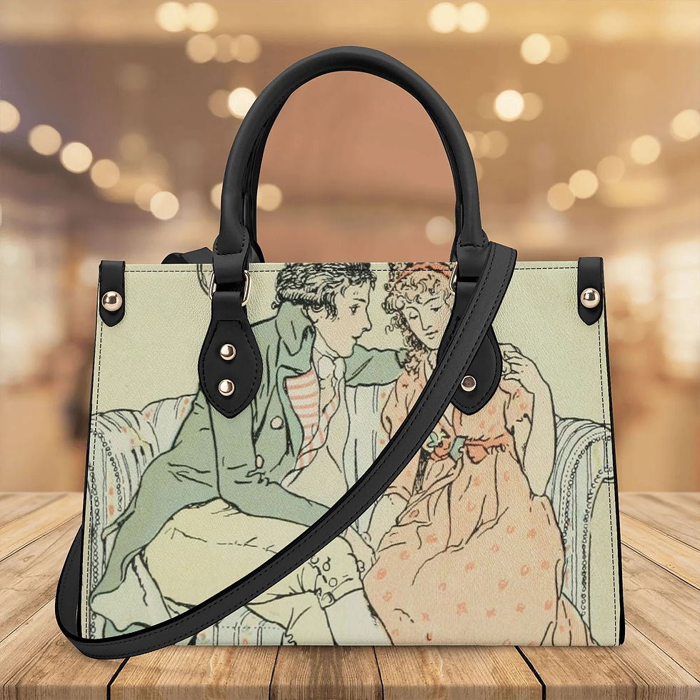 Thumbnail: Jane Austen "SENSE & SENSIBILITY" Themed PU Handbag