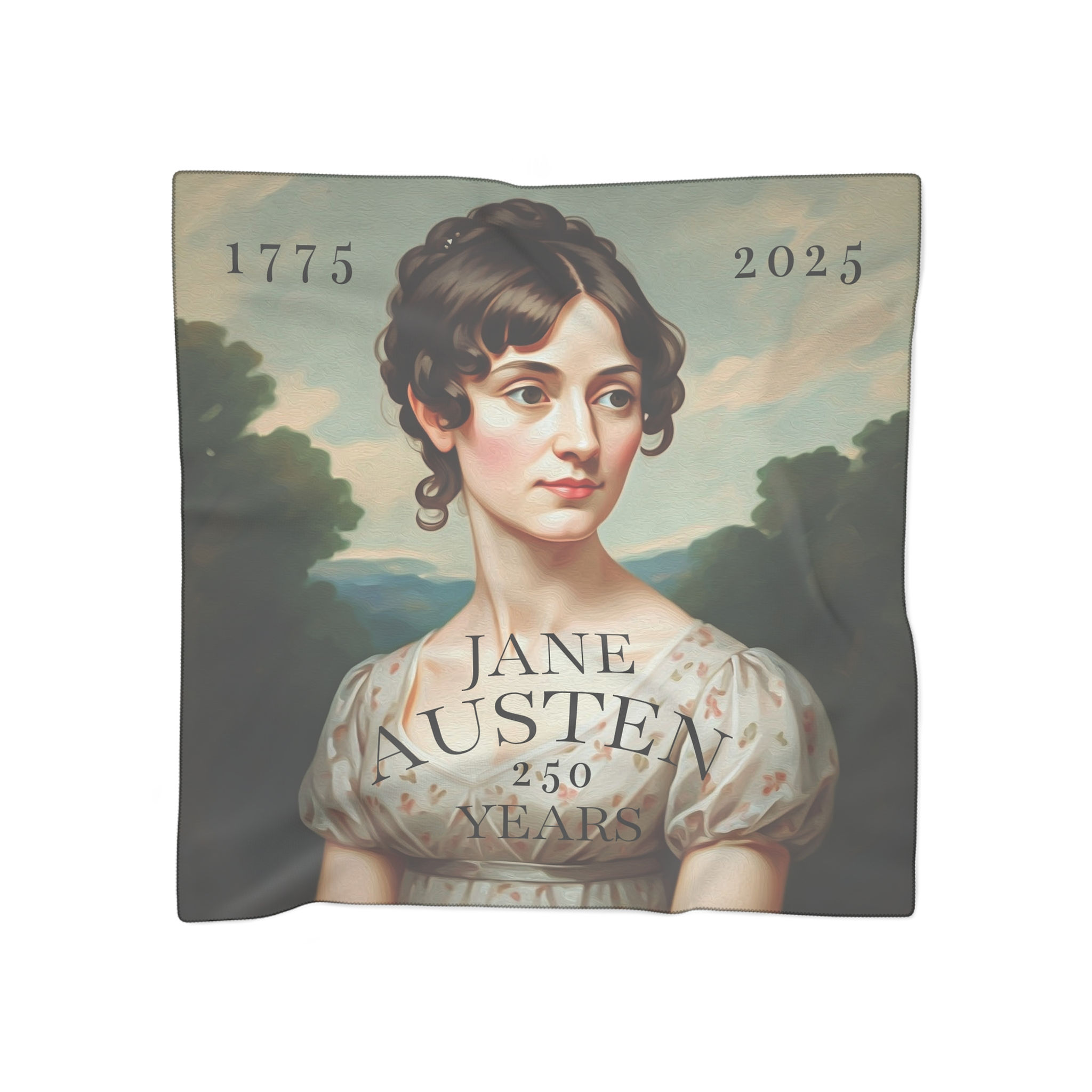250 Year Commemorative Jane Austen Scarf for Literary Lovers