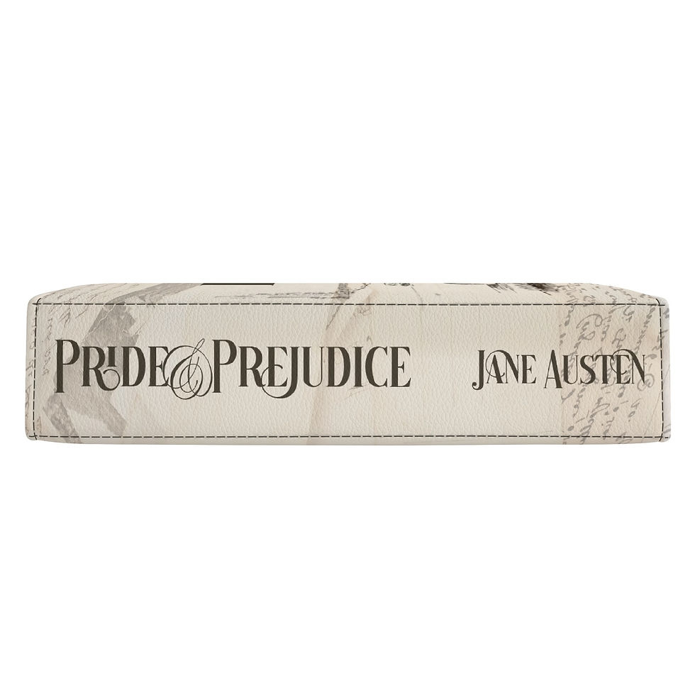Thumbnail: Pride & Prejudice Book Themed Purse for Literary Lovers