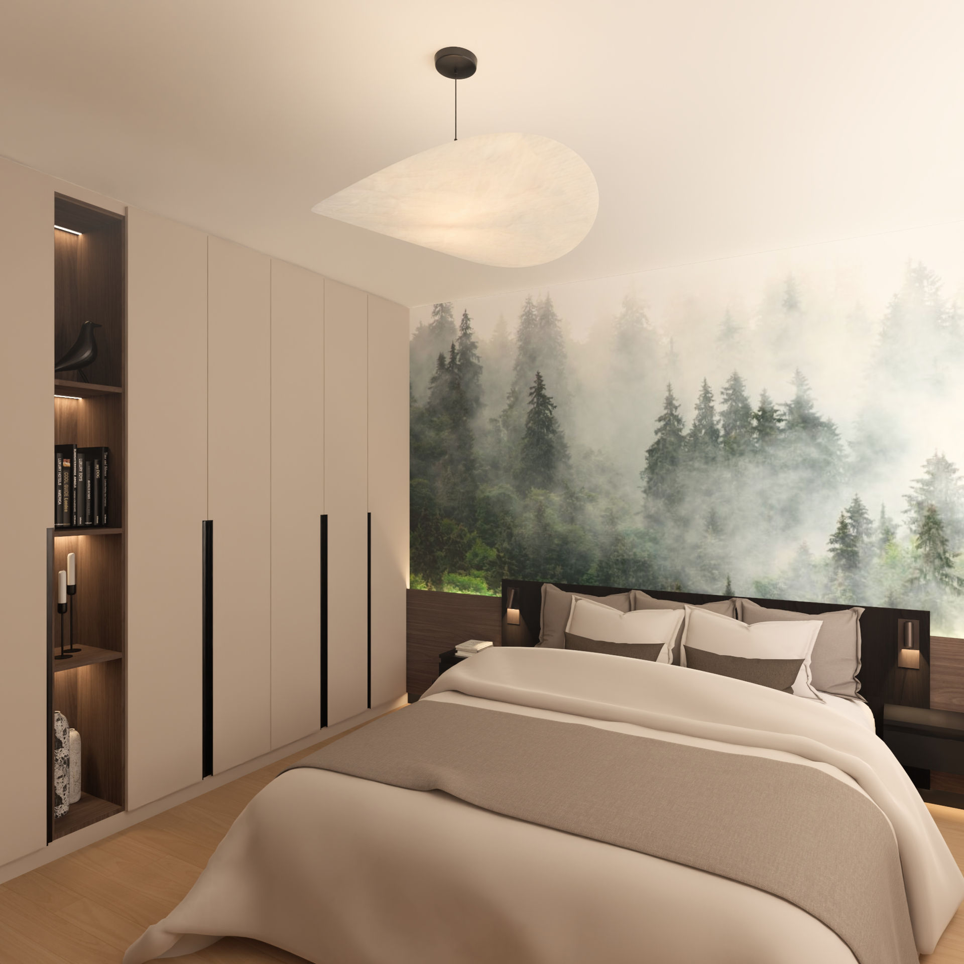 Chambre parentale esprit hôtel en Alsace – architecture intérieure
Aménagement chambre adulte ambiance hôtelière
Décoration intérieure haut de gamme chambre parentale
Design intérieur chambre élégante et apaisante