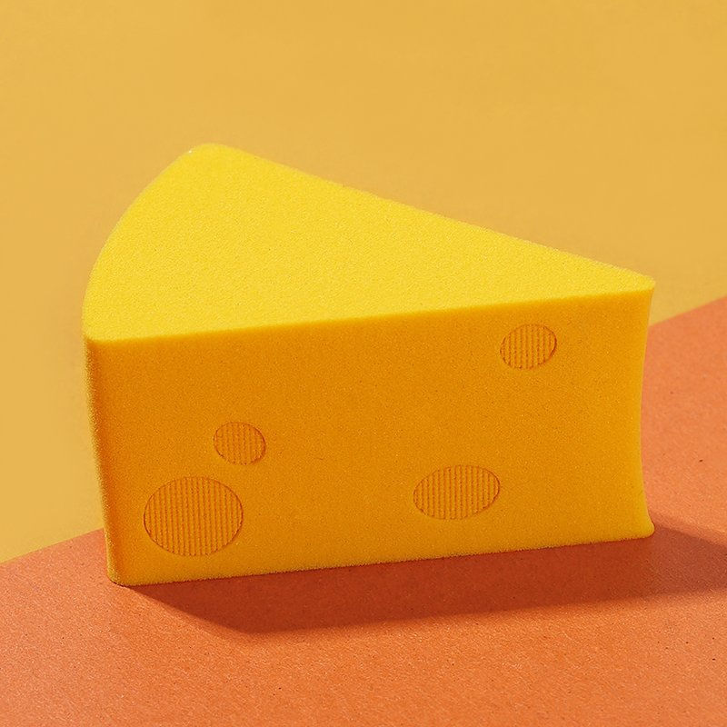 Thumbnail: Set of 2 Cheese Shaped Makeup Sponges