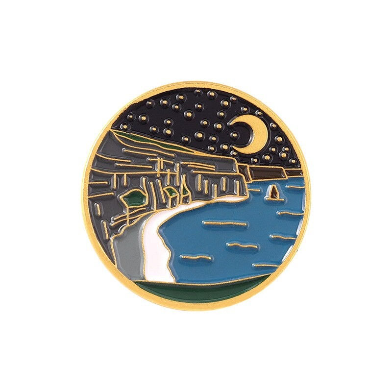Thumbnail: Night Sky Landscape Lapel Pin