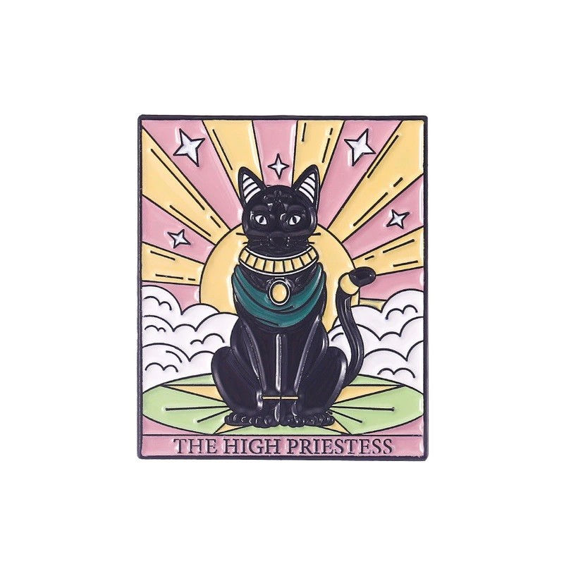 Thumbnail: Black Cat Tarot Cards Lapel Pin