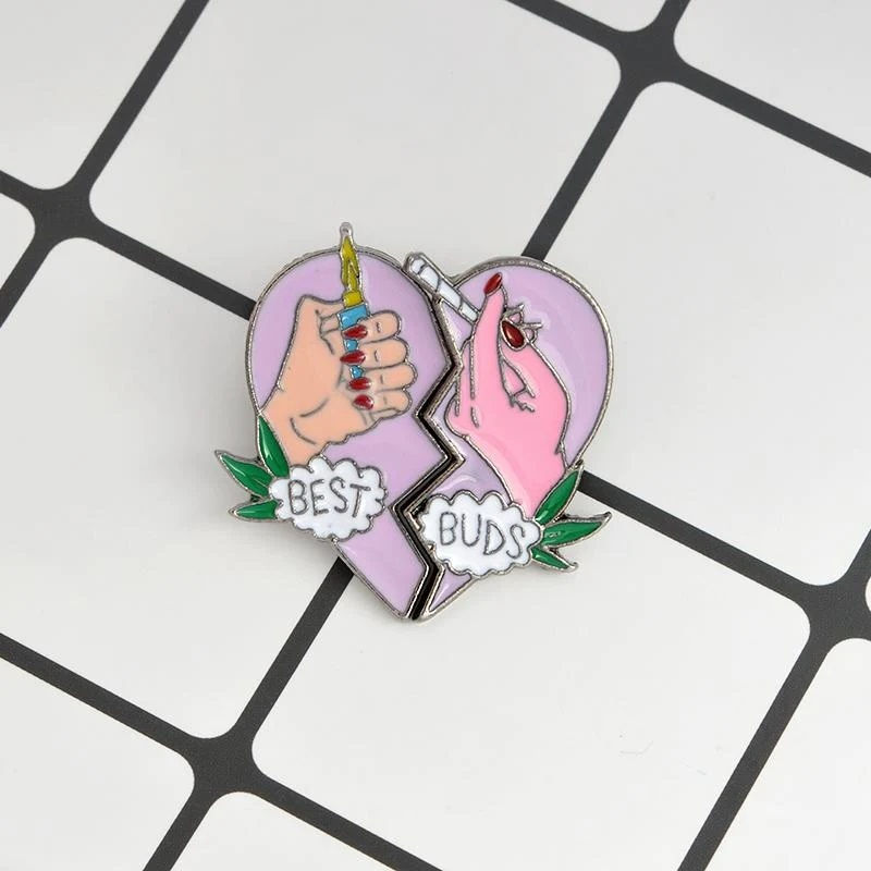 Thumbnail: Set of 2 Best Buds Lapel Pins