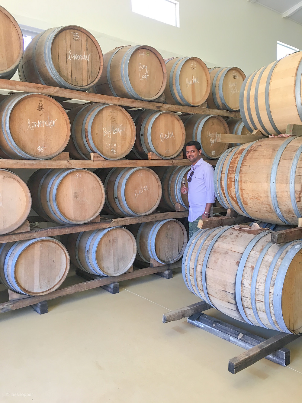 vinegar tasting at Rozendal