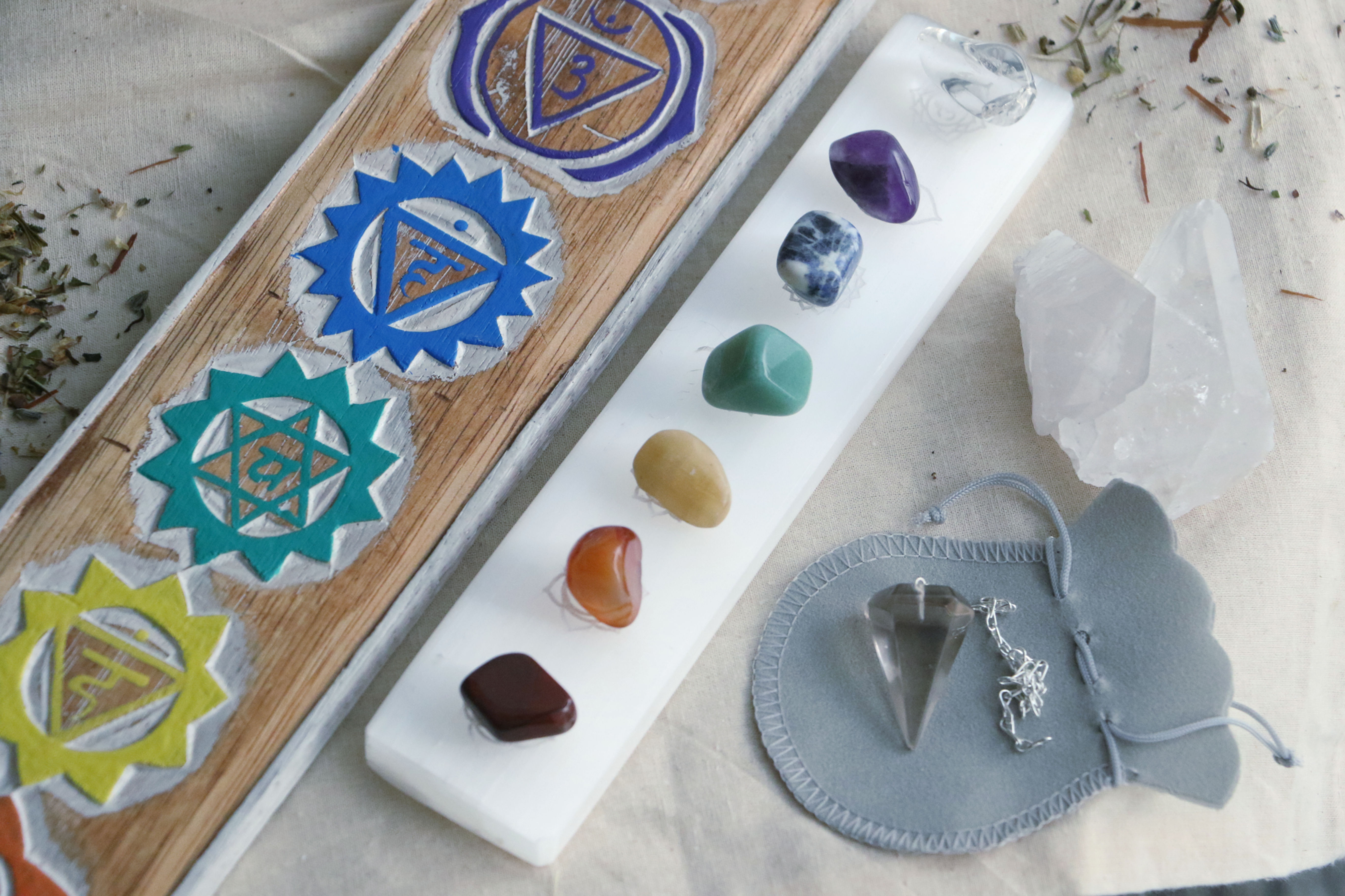 Pack Selenite Chakras