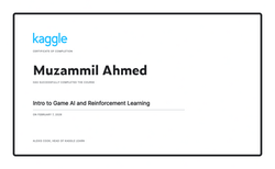 Muzammil Ahmed - Intro to Game AI and Reinforcement Learning
