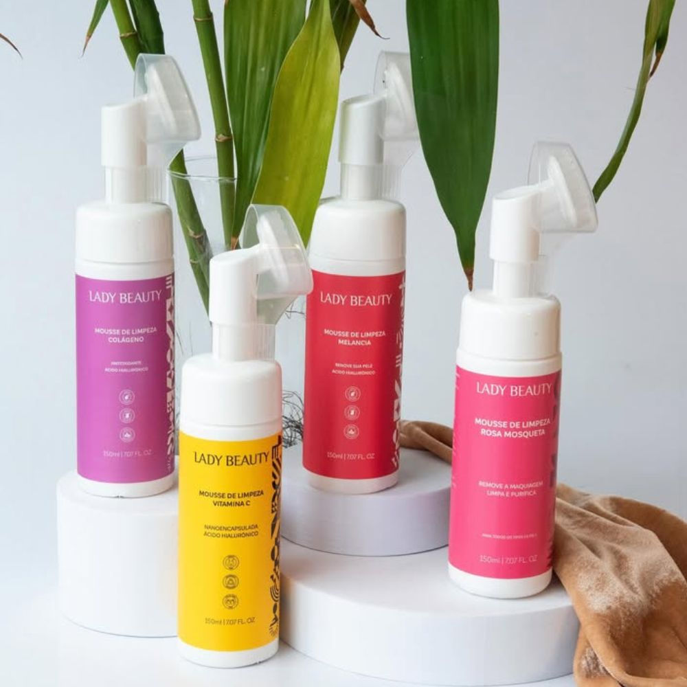 KIT COM 4 MOUSSES DE LIMPEZA FACIAL