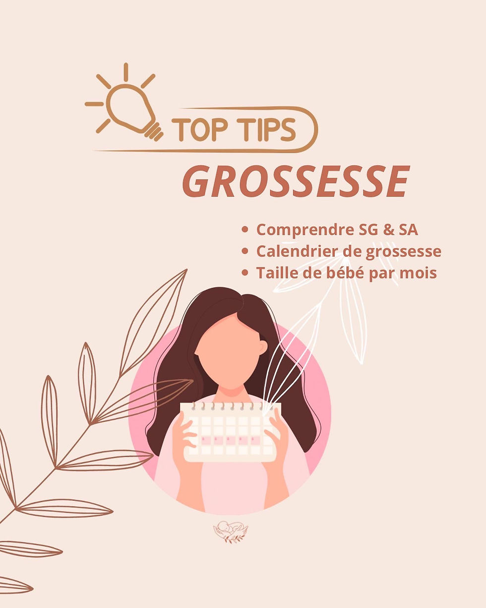 Calendrier de naissance pour femme enceinte mois par mois 