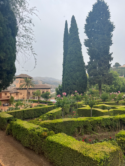 Generalife Gardens in Granada, Spain