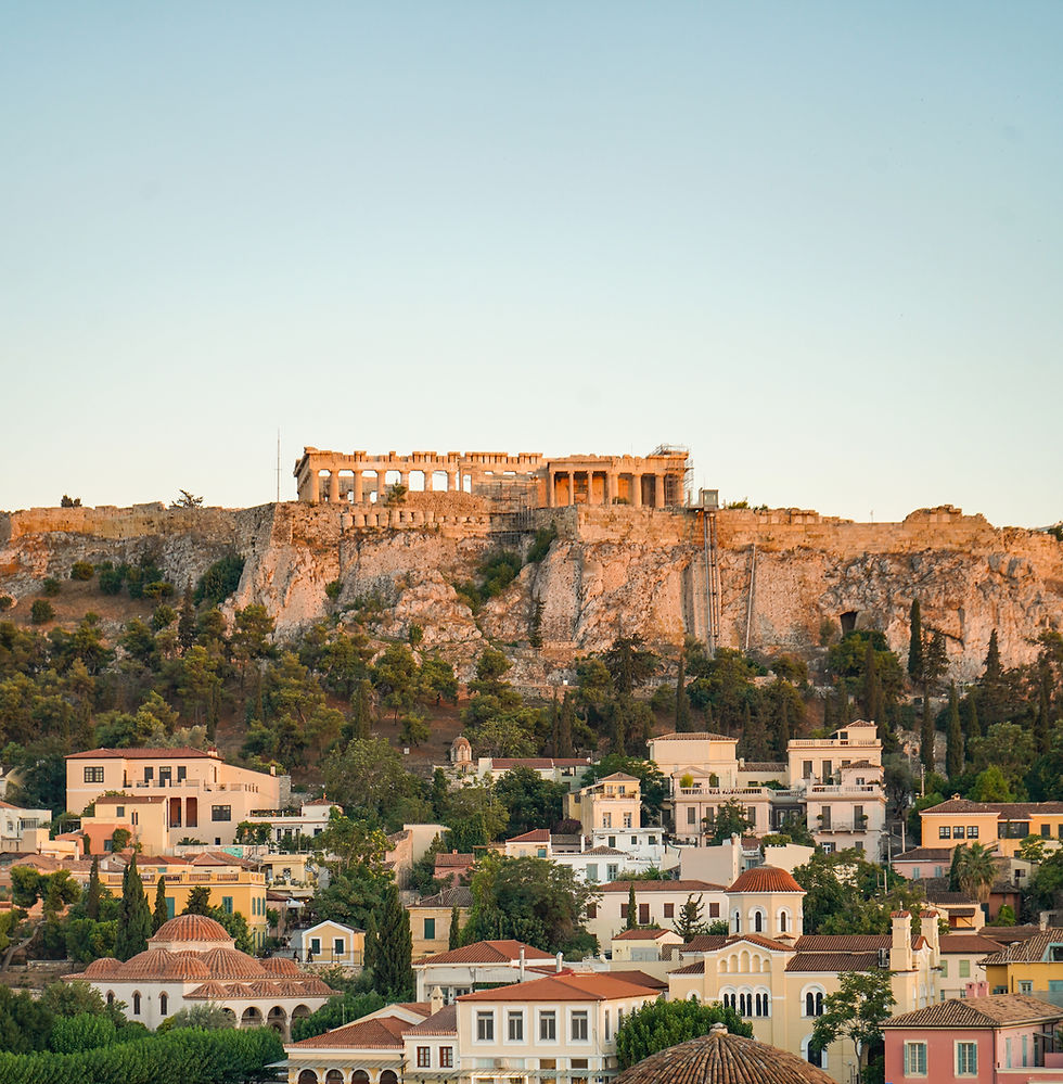 View of Acropolis in Athens, Greece