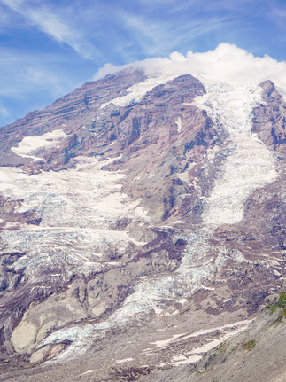 Views from the summit of the Skyline Loop hike at Mount Rainier in Washington