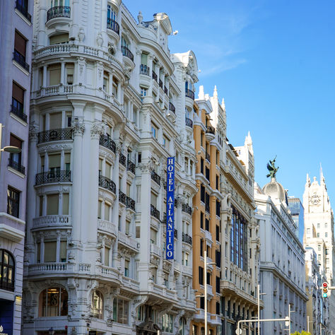 Gran Via in Madrid Spain