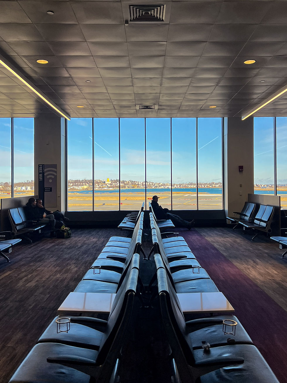 Boston International Logan Airport view