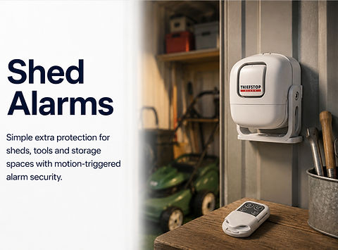 Smart alarm sensor for home shed and garage security