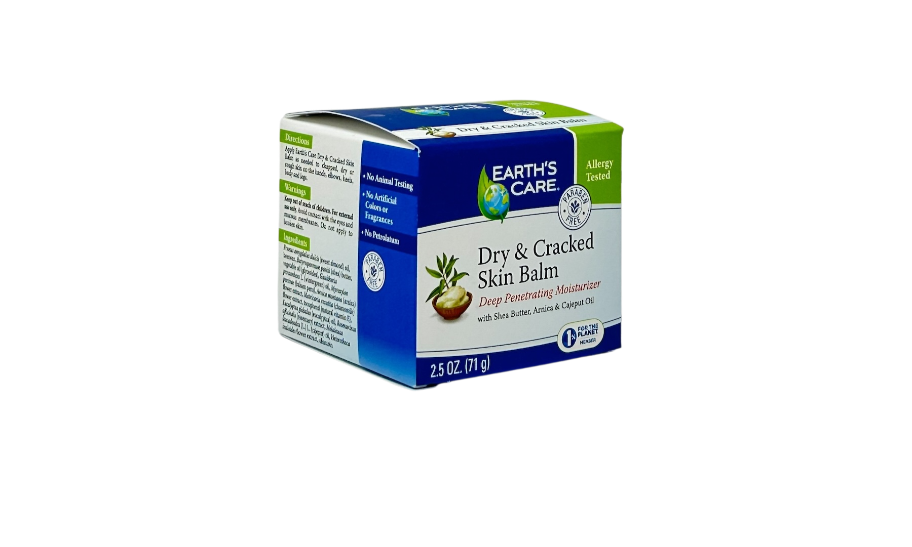 DLC Earth's Care Balsamo Tarro para piel seca y agrietada de 2.5 oz.