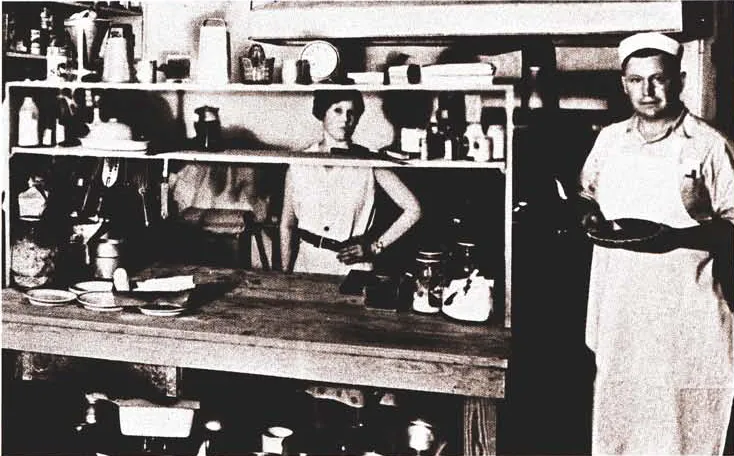 Sanders in his kitchen in Corbin, KY