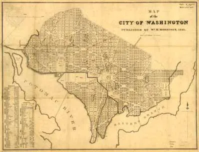 Early plans for Washington DC