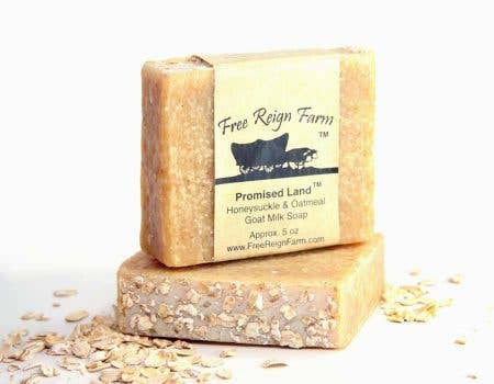 Promised Land Oatmeal Honeysuckle Goat Milk Soap