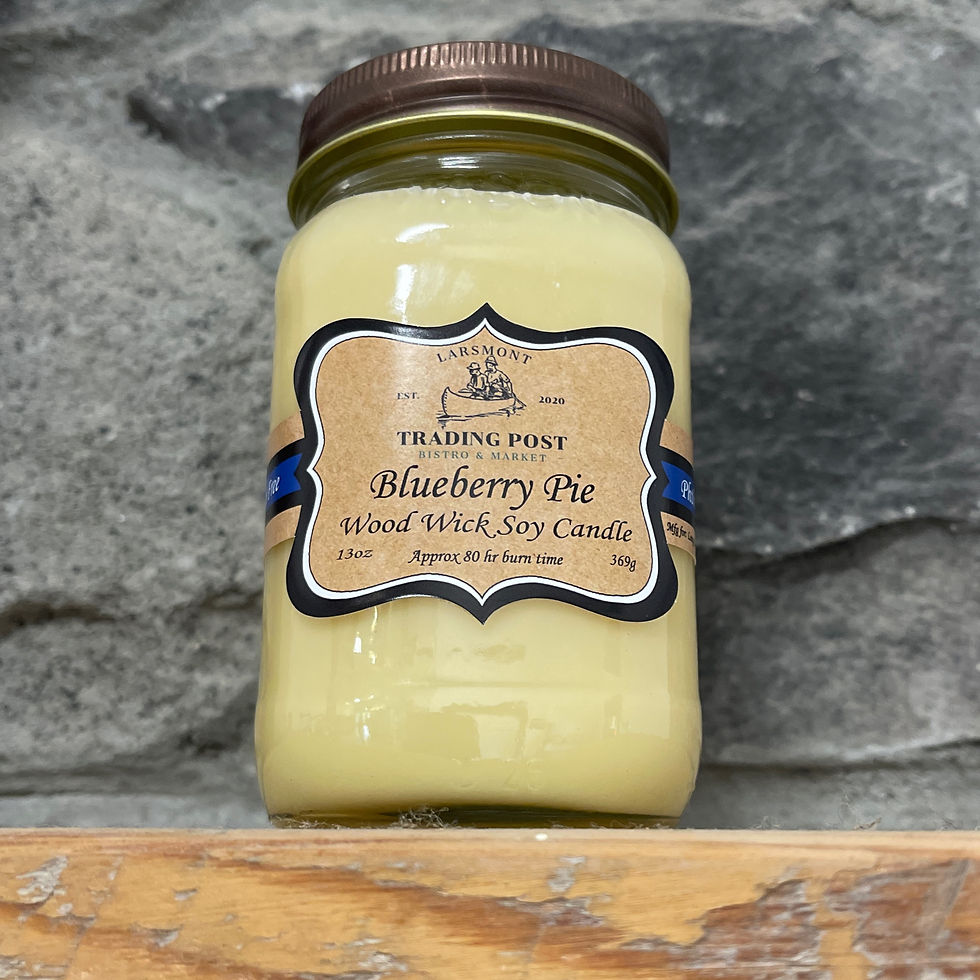 Wood Wick Candle - Blueberry Pie