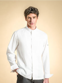 Chef Jacket Clement Design Vendome White shown as a yacht crew uniform product image.