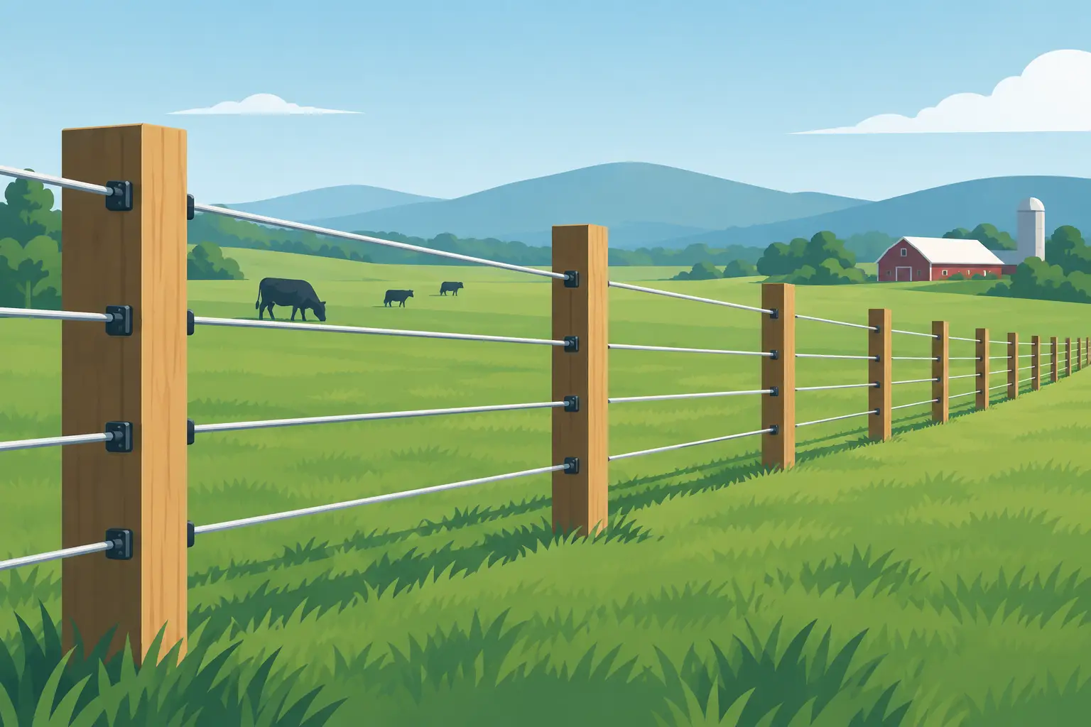 Agricultural Fence for Acreage That Holds Up