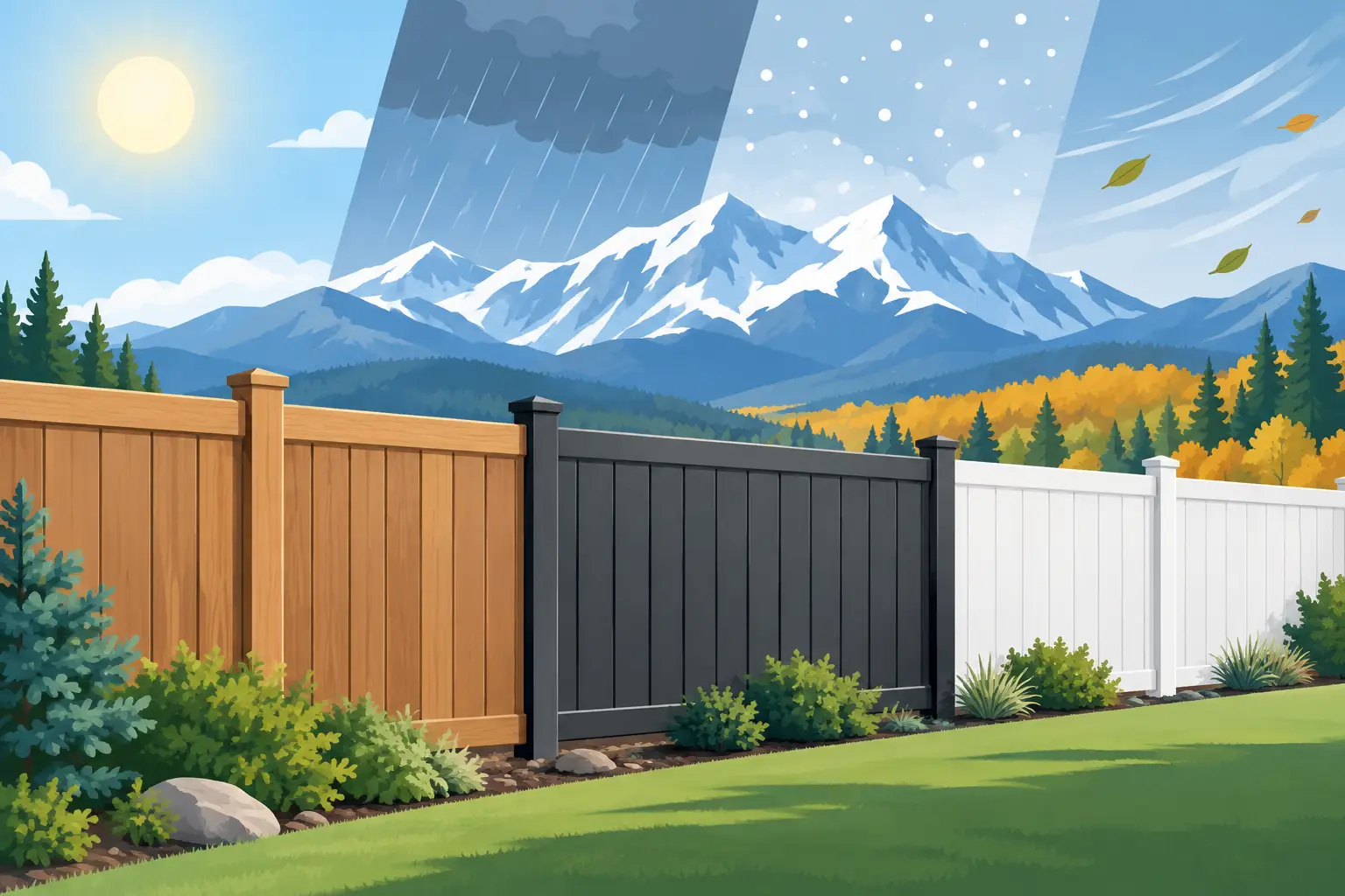 Best Fence for Colorado Weather That Lasts