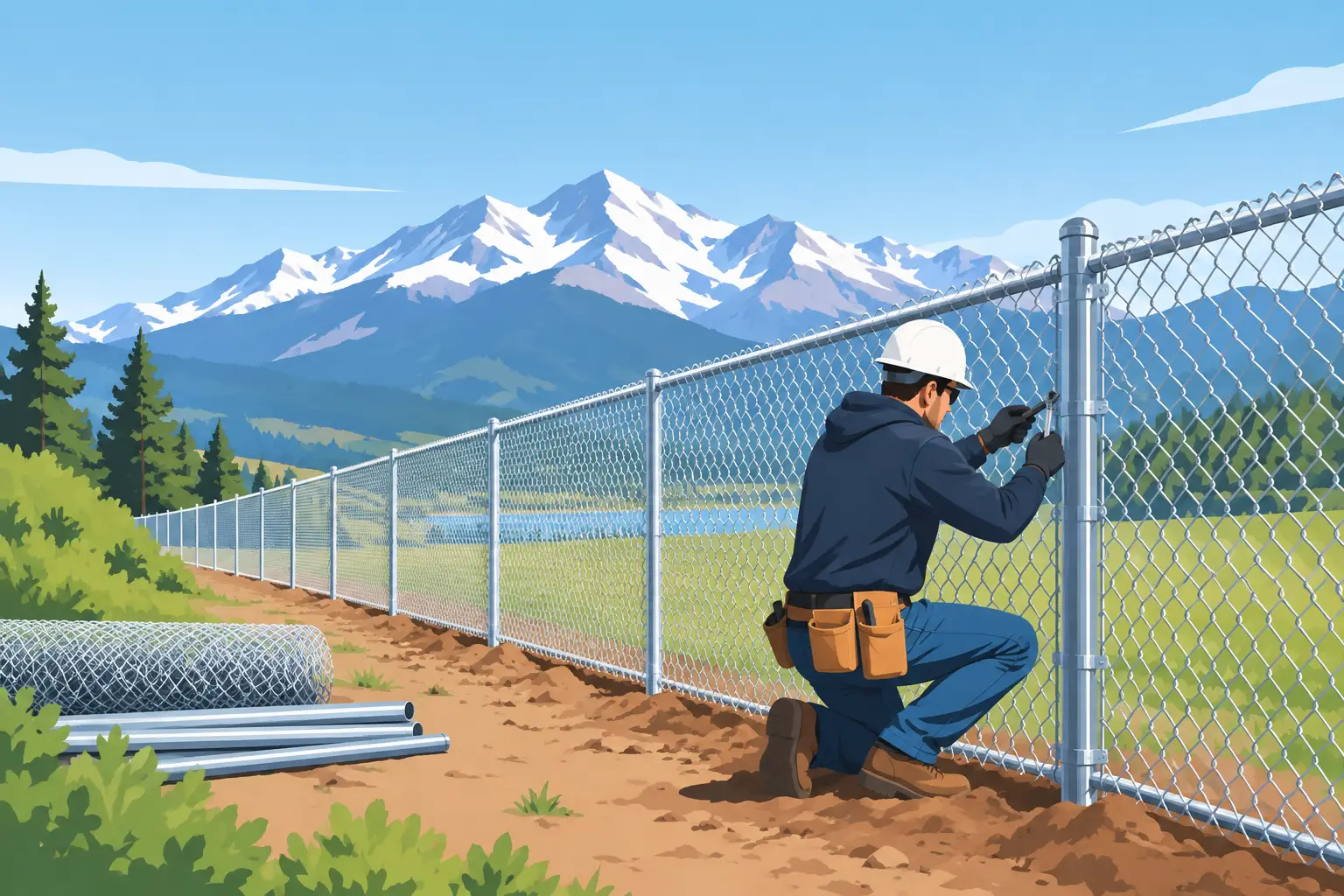 Chain Link Fence Installation in Colorado