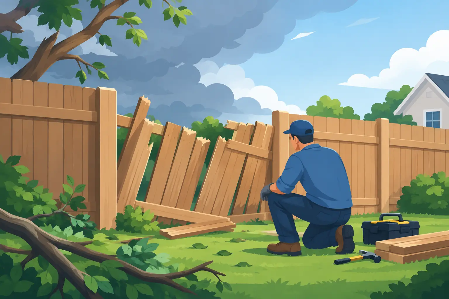 Fence Repair After Storm Damage: First Steps