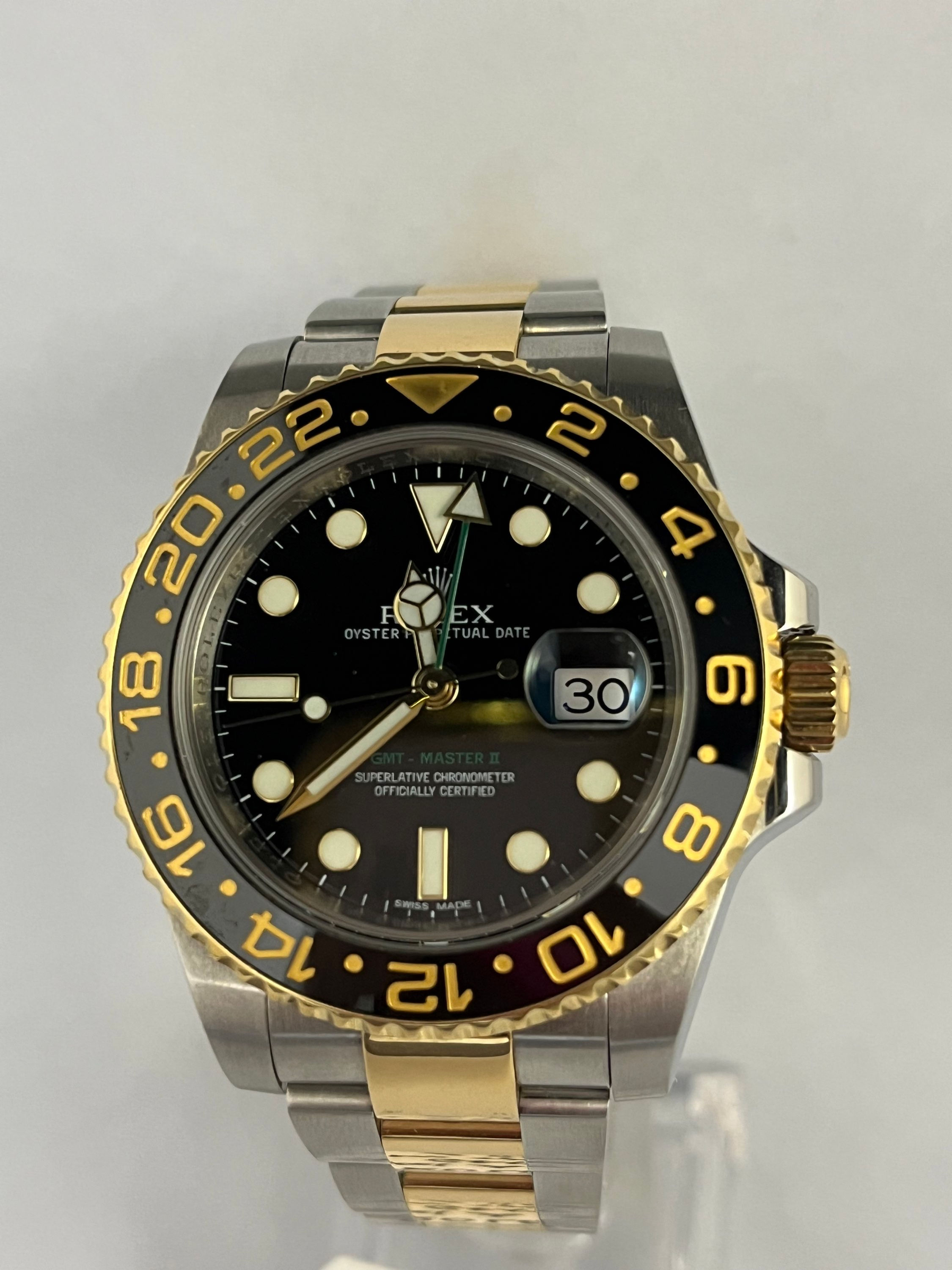 Rolex GMT Steel and Gold 116713LN