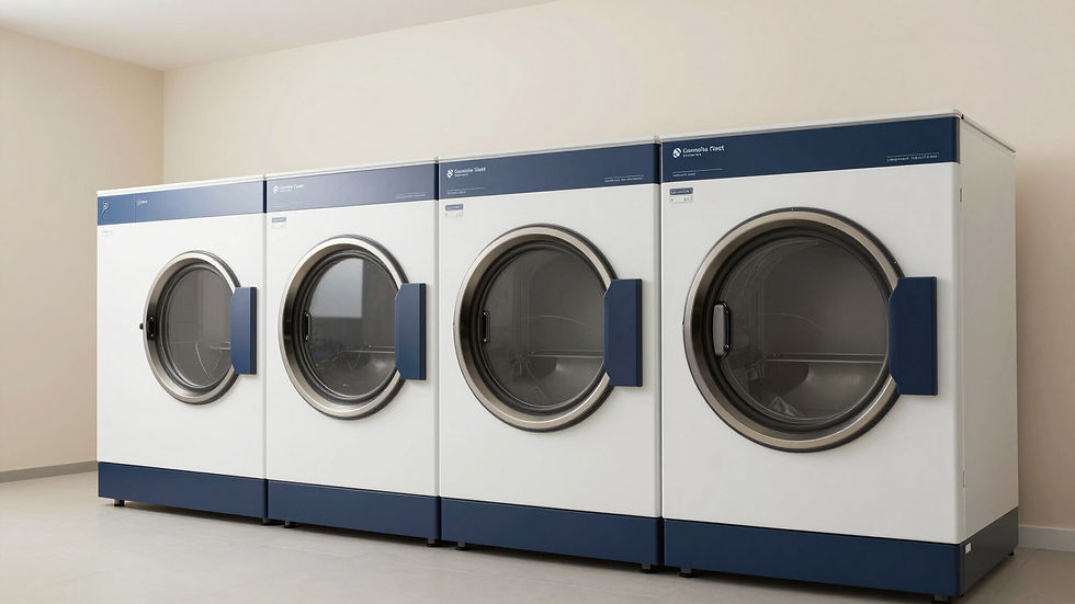 Commercial washing machines for Lowcountry Suds business and specialty laundry services