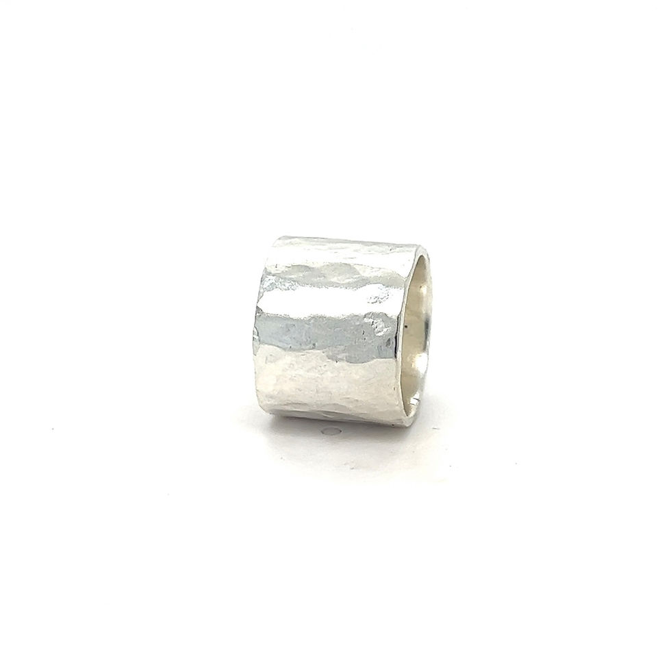 Thumbnail: Helen's Chunky Textured Ring - silver or gold plated vermeil