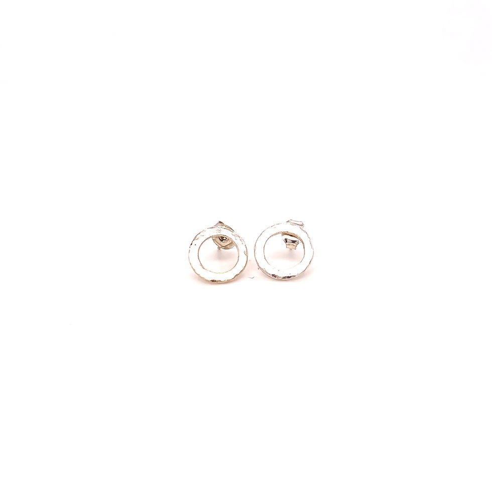 Thumbnail: Cerchio Della Vita Circle Earrings - Small - silver, gold or rose gold vermeil