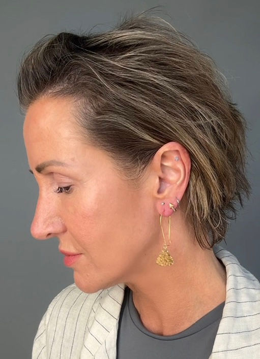 Thumbnail: Hammered Drop Earrings